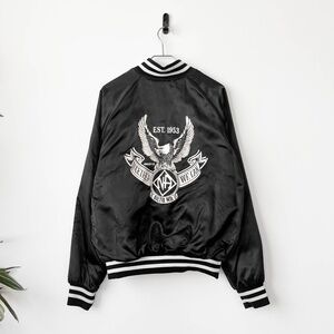 Super Rare 1983 Narcotics Anonymous Eagle Print Blanket Lined Jacket Made In USA